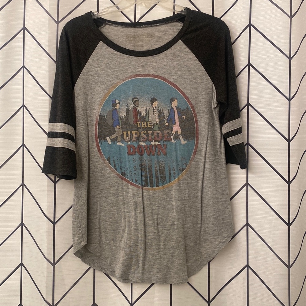 Stranger Things Baseball Tee, size medium